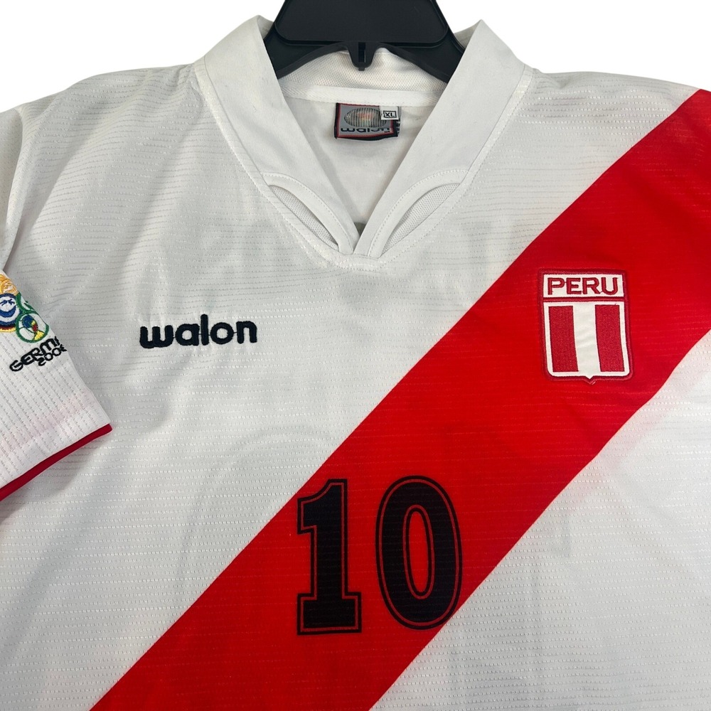 Peru  National Soccer Jersey Walon 10 Palacios‎ Gernmany World Cup 2006 XL